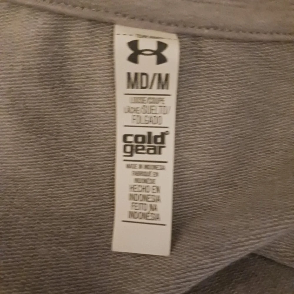 Under Armour ColdGear Houston Texas Grey Graphic Long Sleeve Sweatshirt Womens M